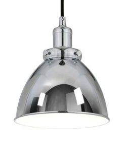 Camden&Wells - Madison 8" Metal Pendant - Polished Nickel