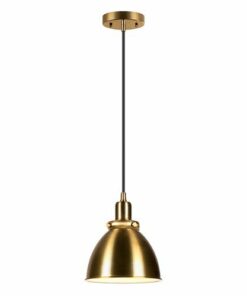 Camden&Wells - Madison 8" Metal Pendant - Brass