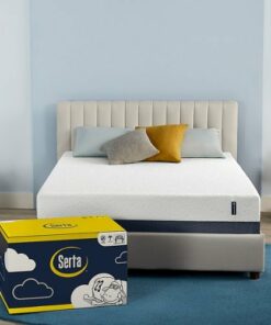 Serta - Sheep Dreams 12" Medium Antimicrobial* Gel Memory Foam Mattress-In-A-Box