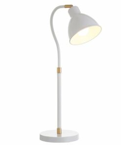 Camden&Wells - Vincent Table Lamp - Matte White/Brass