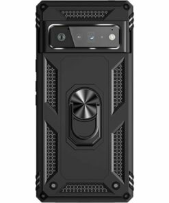 SaharaCase - Kickstand with Belt Clip Case for Google Pixel 6 Pro - Black
