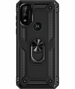 SaharaCase - Military Kickstand Series Case for Motorola Moto G Pure, G Power 2022, and G Play 2023 - Black