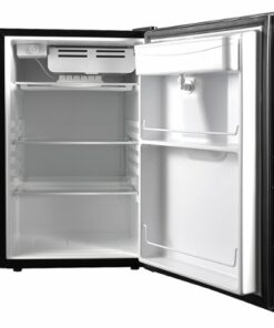 Frigidaire - Retro Compact Mini Fridge, Chrome Handles, 4.5 Cu Ft, Built-in Water Dispenser, Black - Black