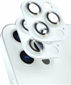 SaharaCase - ZeroDamage Camera Lens Protector for Apple iPhone 13 Pro and iPhone 13 Pro Max (2-Pack) - White