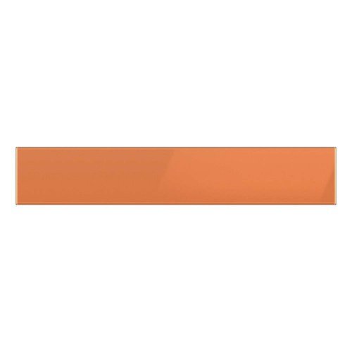 Samsung - Bespoke 4-Door French Door Refrigerator Panel - Middle Panel - Clementine Glass