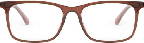 Wavebalance - BlueDuo, Cruise, Blue Light Reducing Glasses with Magnetic Sunglass Clip-On- Root Beer - Brown