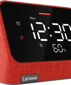 Lenovo - Smart Clock Essential 4" Smart Display with Alexa - Clay Red