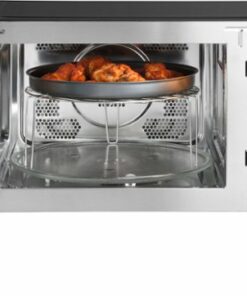 GE - 1.0 Cu. Ft. Convection Countertop Microwave with Air Fry - Black Stainless Steel