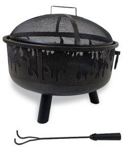 Mr. Bar-B-Q - Flames Fire Pit - Black