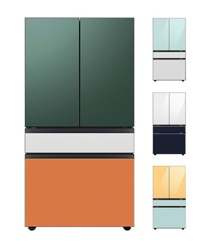 Samsung - Bespoke 29 cu. ft 4-Door French Door Refrigerator with Beverage Center - Custom Panel Ready