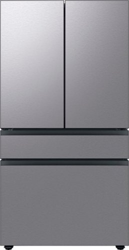Samsung - Bespoke 29 cu. ft 4-Door French Door Refrigerator with Beverage Center - Stainless steel