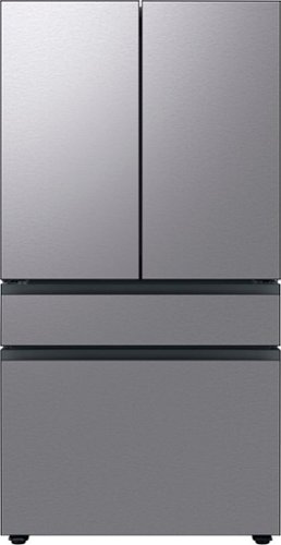 Samsung - Bespoke 23 cu. ft. Counter Depth 4-Door French Door Refrigerator with AutoFill Water Pitcher - Stainless steel