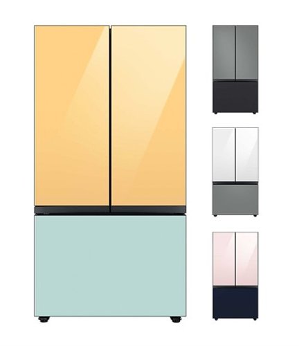 Samsung - Bespoke 30 cu. ft. 3-Door French Door Refrigerator with Beverage Center - Custom Panel Ready