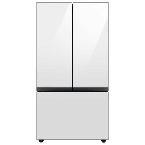 Samsung - Bespoke 30 cu. ft 3-Door French Door Refrigerator with AutoFill Water Pitcher - White Glass
