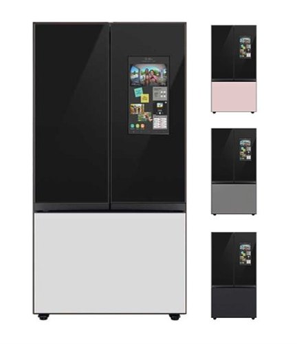 Samsung - 30 cu. ft. Bespoke 3-Door French Door Refrigerator with Family Hub - Custom Panel Ready 1