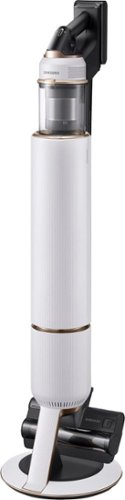 Samsung - Bespoke Jet Cordless Stick Vacuum with All In One Clean Station® - Misty White