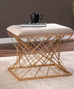 SEI Furniture - Mikkeli Square Upholstered Stool