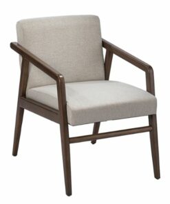 SEI Furniture - Dexby Upholstered Accent Chair - Cream and brown finish