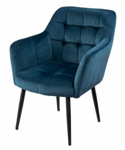 SEI Furniture - Trevilly Upholstered Accent Chair - Blue and black finish