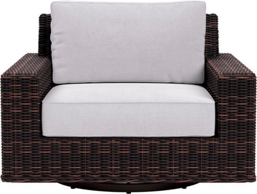 Yardbird® - Langdon Outdoor Swivel Glider Chair - Silver