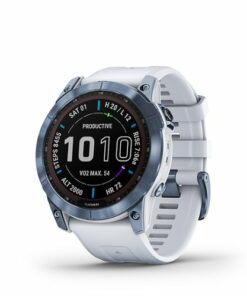 Garmin - fēnix 7X  Sapphire Solar GPS Smartwatch 51 mm Fiber-reinforced polymer - Mineral Blue DLC Titanium