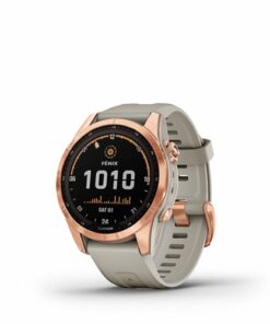 Garmin - fēnix 7S Solar GPS Smartwatch 42 mm Fiber-reinforced polymer - Rose Gold