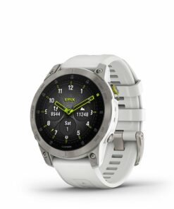 Garmin - epix (Gen 2) GPS Smartwatch 47mm Fiber-reinforced polymer - White Titanium