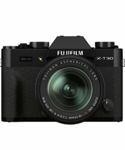Fujifilm - X-T30 II Mirrorless Camera with XF18-55mm Lens Kit - Black