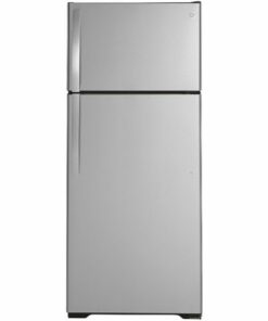 GE - 17.5 Cu. Ft. Top-Freezer Refrigerator - Stainless steel 3