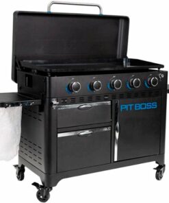 Pit Boss - Ultimate Outdoor Gas 5-Burner Griddle - Black