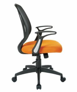 OSP Home Furnishings - Screen Back Adjustable Task Chair - Orange