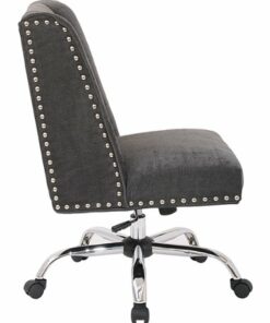 OSP Home Furnishings - Alyson Mesh Adjustable Managers Chair - Charcoal