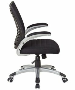 OSP Home Furnishings - Mesh Seat and Screen Back Managers Chair - Black