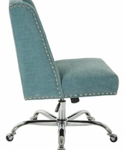 OSP Home Furnishings - Alyson Mesh Adjustable Managers Chair - Sky