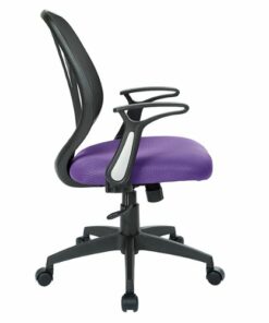 OSP Home Furnishings - Screen Back Adjustable Task Chair - Purple
