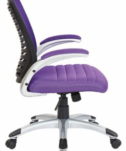 OSP Home Furnishings - Mesh Seat and Screen Back Managers Chair - Purple