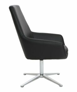 OSP Home Furnishings - Modern Scoop Office Chair - Black