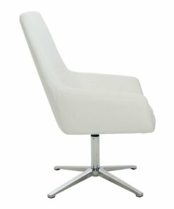 OSP Home Furnishings - Modern Scoop Office Chair - White 1