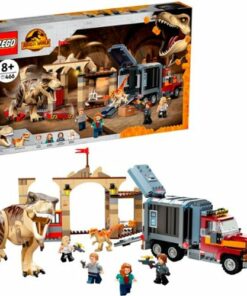 LEGO - Jurassic World T. rex & Atrociraptor Dinosaur Breakout 76948 (466 Pieces)