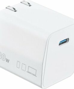 Insignia™ - 30W USB-C Compact Wall Charger for MacBook Air, iPad and More - White