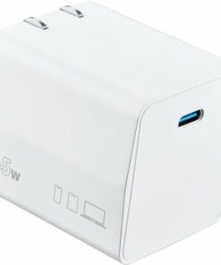 Insignia™ - 65W USB-C Compact Wall Charger for MacBook Pro, MacBook Air, and most USB-C Laptops - White