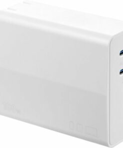 Insignia™ - 100W Dual Port USB-C Compact Wall Charger for MacBook Pro & Other Devices - White
