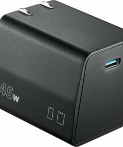 Insignia™ - 45W USB-C Compact Super Fast Charging  Wall Charger for Samsung Smartphones & Tablets - Black - Black