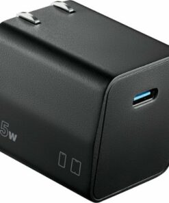 Insignia™ - 25W USB-C Compact Fast Charging Wall Charger for Samsung Smartphones - Black - Black