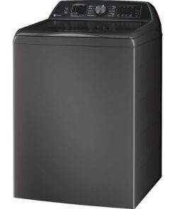 GE Profile - 5.4 Cu Ft High Efficiency Smart Top Load Washer with Smarter Wash Technology, Easier Reach & Microban Technology - Diamond Gray