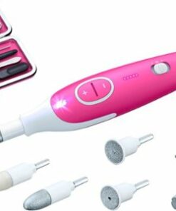 Beurer - 18-piece Manicure/Pedicure Device and Nail Set - Pink/White