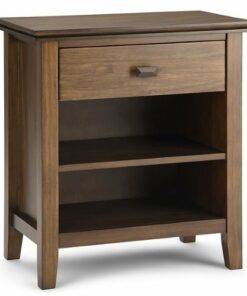 Simpli Home - Artisan Bedside Table - Rustic Natural Aged Brown