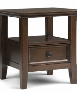 Simpli Home - Amherst End Table - Natural Aged Brown