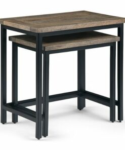 Simpli Home - Skyler 2 Pc Nesting Side Table - Beach Brown