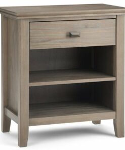 Simpli Home - Artisan Bedside Table - Distressed Grey